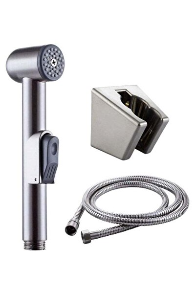 fun zone بخاخ بيديه محمول للمرحاض من جينيريك، فضي