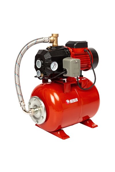 Heber Pompă de înaltă performanță AUTODP255 cu ejector, fontă, 1150 W, rezervor de 24 L, roșie