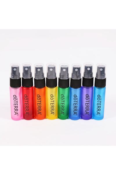 OEM Set 8 recipiente Aromatools, sticlă multicoloră cu pulverizator, 10 ml