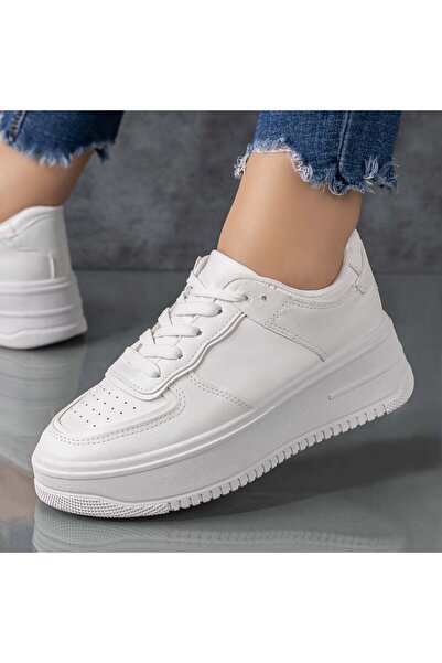 Modlet.ro Γυναικεία λευκά πάνινα παπούτσια MOD03372