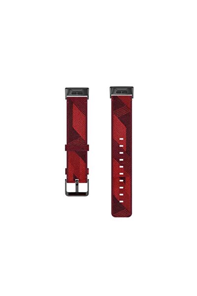 Edman replacement strap for Fitbit Charge 3 / 4 / SE, textile material, Red