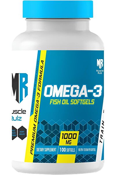 Muscle Rulz أوميغا 3، زيت السمك 1000 ملغ، 100 كبسولة هلامية، 100 حصة