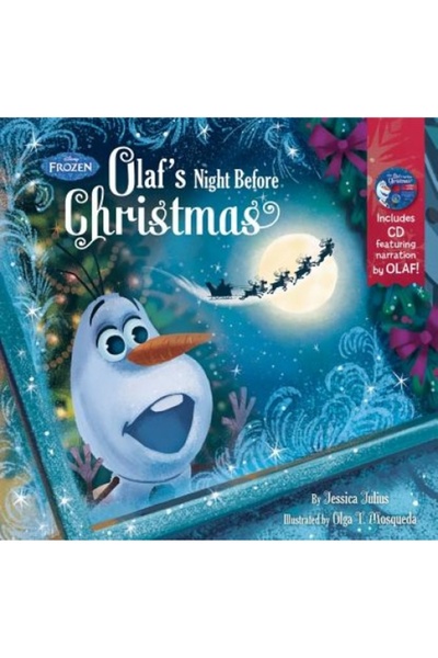 John Wiley & Sons Inc Frozen Olaf's Night Before Christmas Book & CD