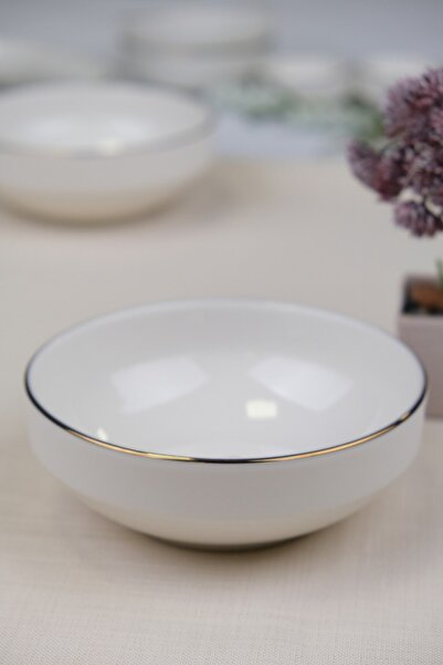 tabakevi Tabak Evi Porcelain Natura Broadcloth Gold Gilded Bowl 13.50cm Single