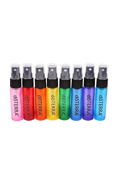 OEM Set 8 recipiente Aromatools, sticlă multicoloră cu pulverizator, 10 ml