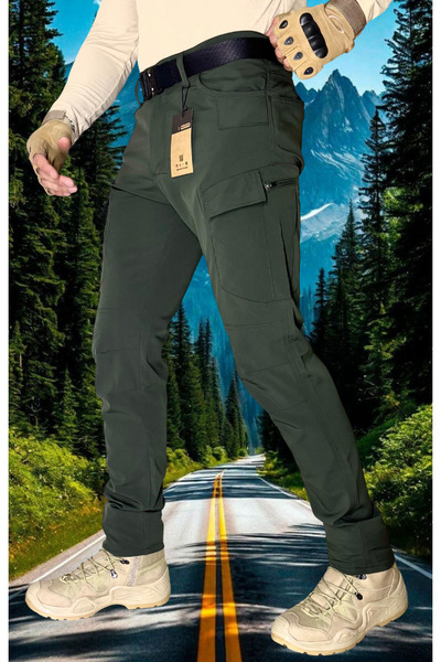 Polviton M217 Ανδρικό παντελόνι Cargo Cordoba χωρίς λύκρα, λεπτό ύφασμα, κανονική εφαρμογή για εξωτερικούς χώρους