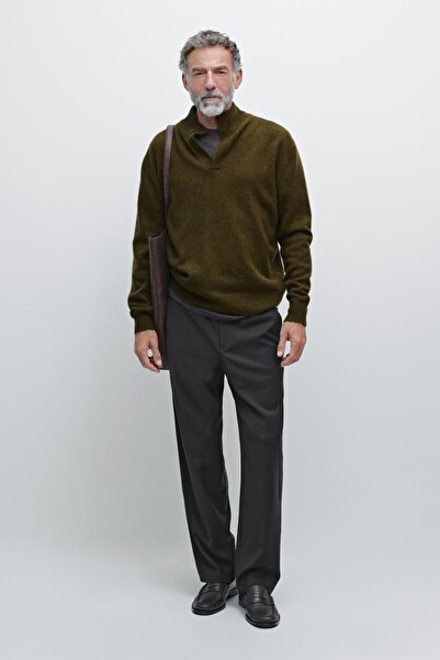 Massimo Dutti V yaka dik yaka triko kazak