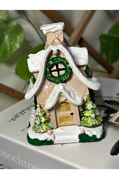 evdeki atölyem Yılbaşı temalı Sevimli ev tütsülük ,yılbaşı hediyelik /handmade