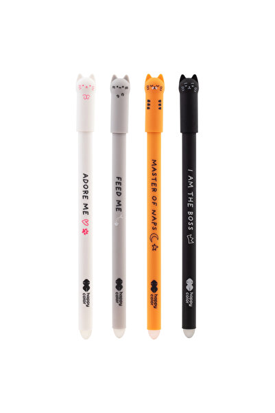 HAPPY COLOR Roller gel cu rescriere, Happy Color, 0.5 mm, Kitty, diverse culori