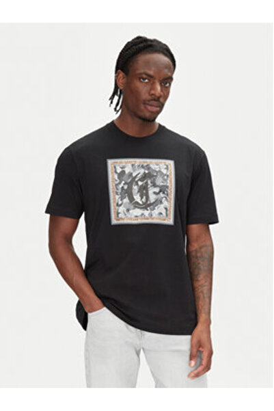 Just Cavalli Men's T-Shirt 78OAHC10 CJ600 Multicolor