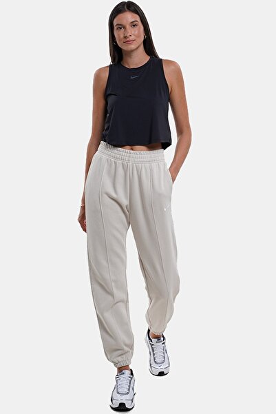 Nike Sportswear Regular Fit Pant Bol and Long Cut Sweatpants White Cream