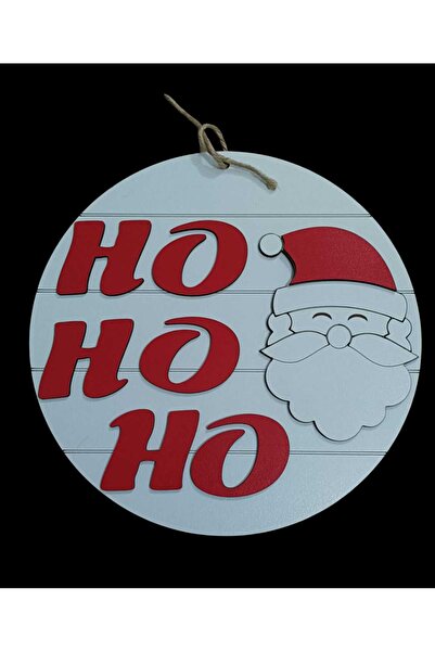 Şirin Lazer HO HO HO Anul Nou Crăciun Moș Crăciun Decor de perete Ornament di...