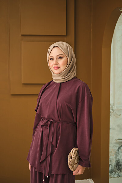 LOCCO Women's Shoulder Pad Suit Plum