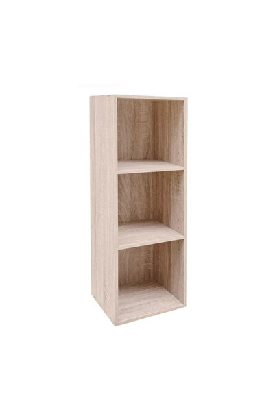 Lumi LUXURY Bookcase with 3 Shelves 30x23.5x89 cm