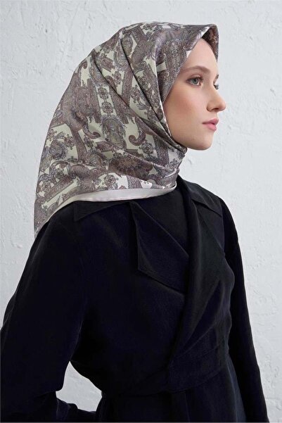 Armine Φουλάρι Sura Pure Silk 9416 - 83 Κρεμ Μικτό σχέδιο