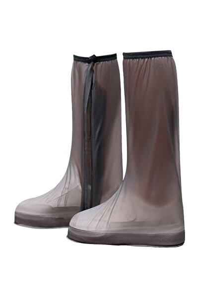 Flippy Waterproof Shoe Covers for Rain and Mud, Anti-slip Sole, Zipper & Snap, 40 cm, Size XL 40-41,