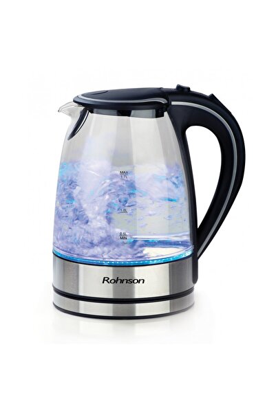 ROHNSON Fierbator electric 2000 W, 1,7 L, 360°, vas de sticla, R7055