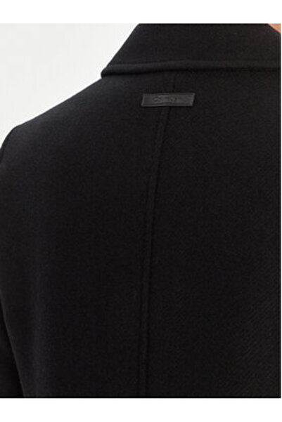 Calvin Klein Palton de lână pentru femei LV044D558G Multicolor