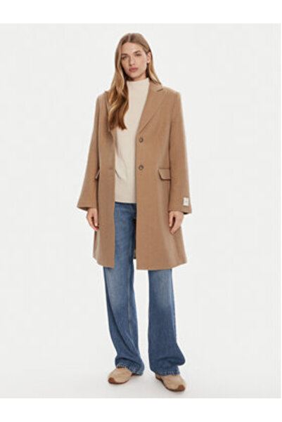 Calvin Klein Women's Wool coat LV044D558G Multicolor