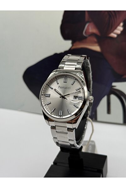 Ferrucci Steel Men's Watch with Calendar Waterproof 2 Years Warranty