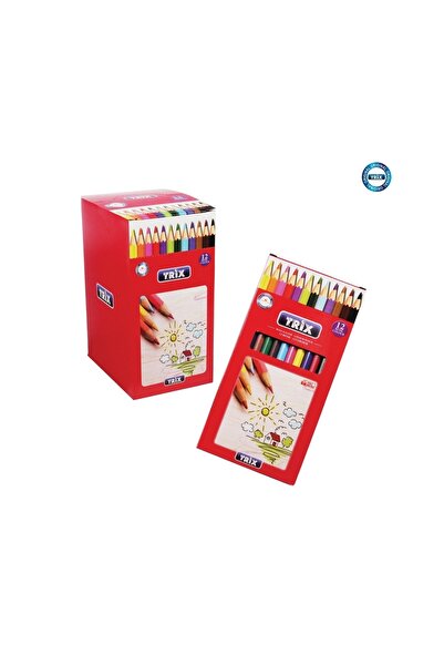 TRİX 12 Lİ TAM BOY KURU BOYA