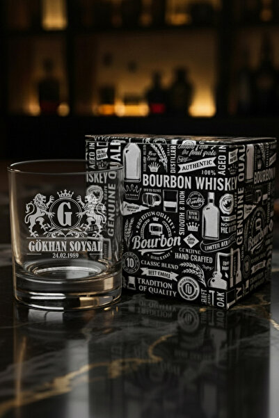 hediyemen Viski Severlere Hediye Tekli İsimli Whiskey Glass HighlandRoyal