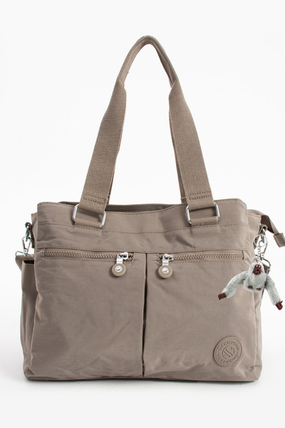 Çantaland Geantă de umăr și crossbody din material textil încrețit de dimensi...