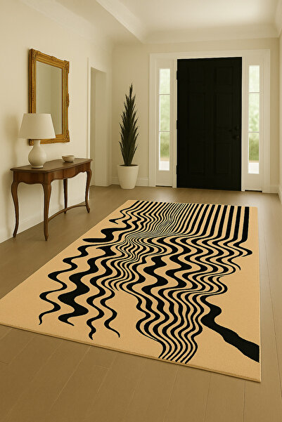 Rugs Modern Halı Διακοσμητικό χαλί MOSSO με ακανόνιστο σχέδιο με λωρίδες moss...