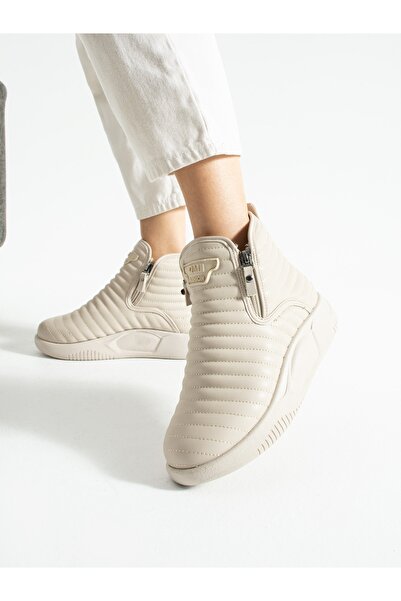 ALEMDAR AYAKKABI MODE Κρεμ Ορθοπεδικές Γυναικείες Μπότες