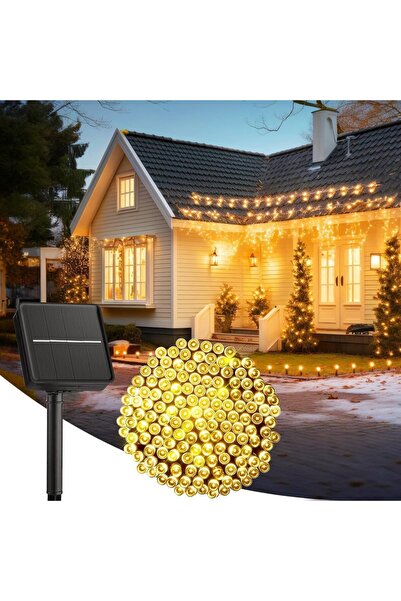 BellFyd Instalatie LED cu Panou Solar, 10 M - Pentru Exterior, Lumini Solare ...