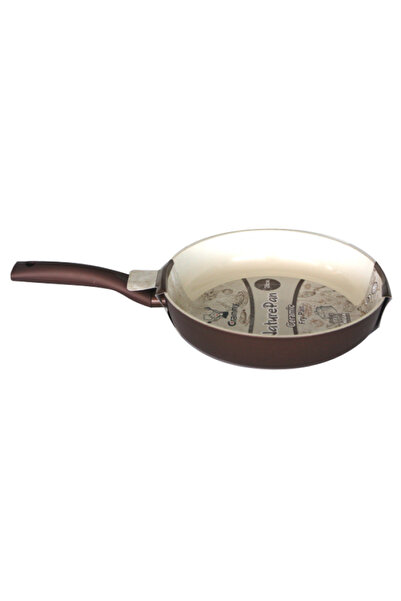 Raki Frying pan 26cm GRAMMY non-stick coated ceramic layer tabacco color