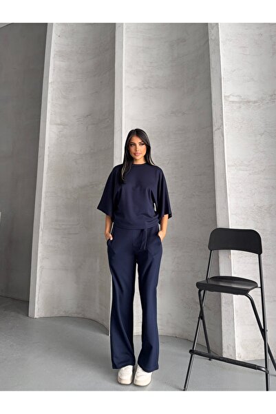 R&G RIMANERE GIOVANI Women's Modal Fabric Belted Double Set