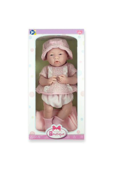 JC TOYS Baby doll La newborn RG in pink outfit 38 cm