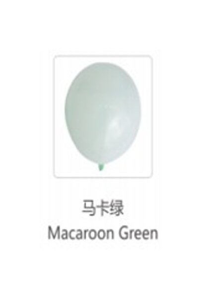 Flippy Set 12 Baloane Latex Macaroon, 30 cm, Verde