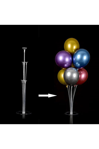 PartyFiX Suport pentru baloane 7 bucăți transparent de calitate