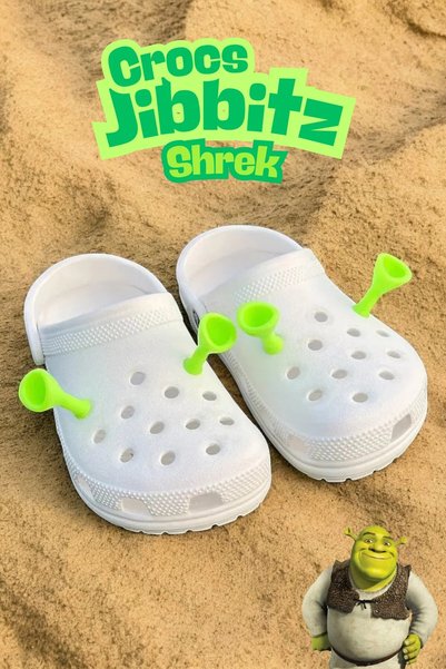 tredblock Jibbitz Charm Terlik Süsü Shrek Kulakları Büyük Boy Premium Hediyelik