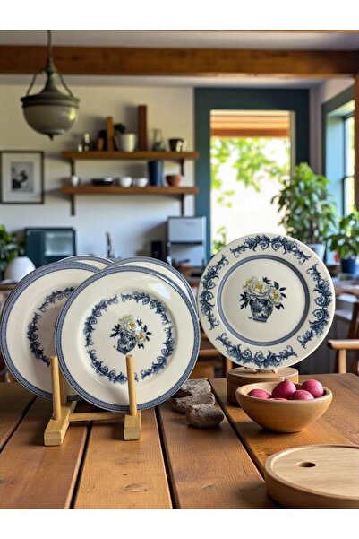 qtahya homes queen of kütahya 7-Piece Porcelain Cake Set – Stylish Presentation Plates and Cake Serving Set