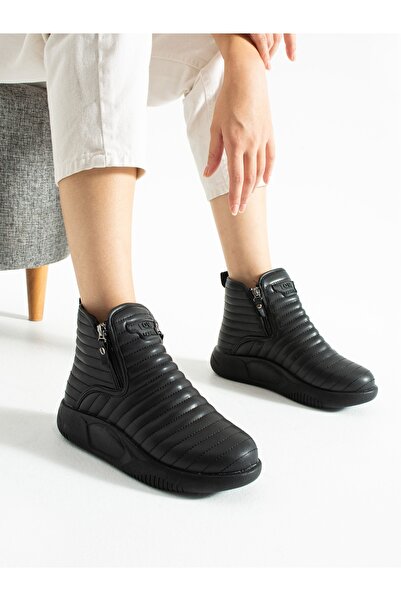 ALEMDAR AYAKKABI MODE Чорні ортопедичні жіночі черевики