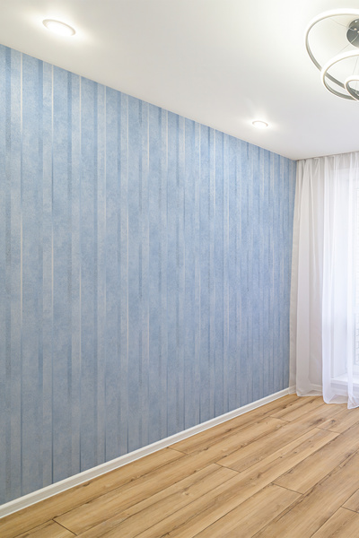 dreamwall Mavi Çizgili Modern Tekstil Duvar Kağıdı