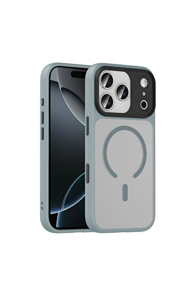 zore Apple iPhone 17 Pro Max Uyumlu Kılıf Mat Arka Yüzey Wireless Şarj Özelli...