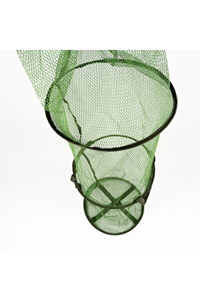 Bazar Pescuit Juvelnic plasa cauciucata cu 3 cercuri 130 x 45 cm