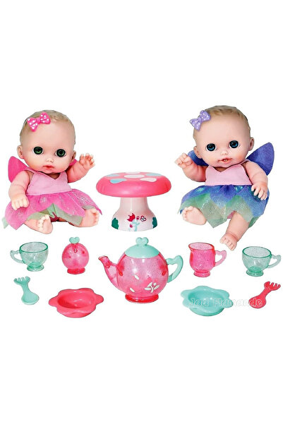 JC TOYS Papusa Set ceai cu 2 bebeluse 21 cm