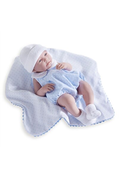 JC TOYS Baby boy toy 43 cm blue summer suit + blanket