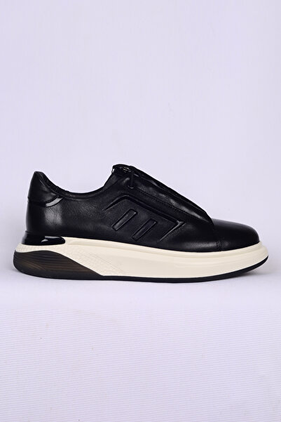 Pierre Cardin 10229 Siyah Erkek Yüksek Taban Bağcıklı Deri Spor Ayakkabı