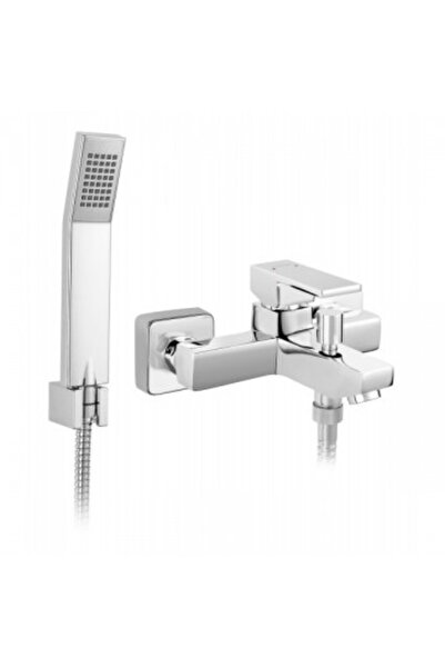 FERRO Pachet 3 Baterii Zicco-Wizard Square PRO: Cada/Dus, Lavoar, crom si colona de dus patrat