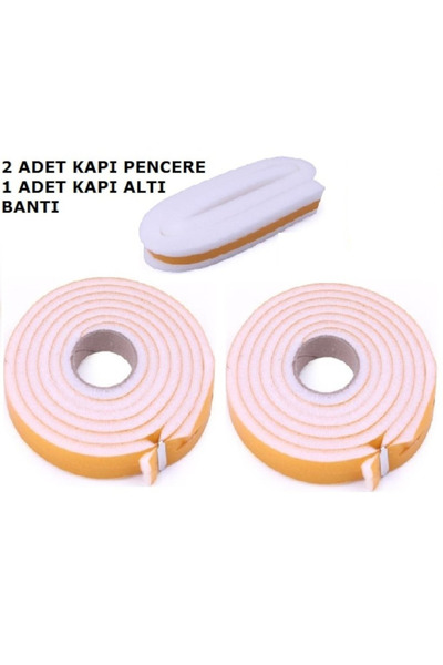 garaccu 3 'lü Paket Süngerli Koruyucu Pencere Kapı Bantı Pencere Kapı Süngeri