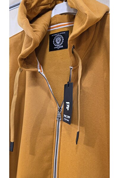 trendbysena Φούτερ με φερμουάρ και κουκούλα Unisex μεγάλου μεγέθους