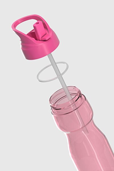 Renga Moly 730 ml Tritan Flask with Straw 912115 Fuchsia