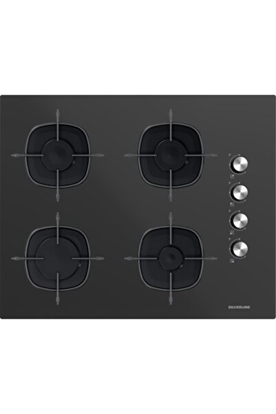 Silverline CS5665B01 65 CM ANKASTRE OCAK SİYAH CAM