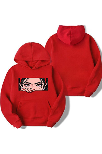 Sebesta Fashion New Season Look Printed 3-Ply Cotton Hooded Sweatshirt